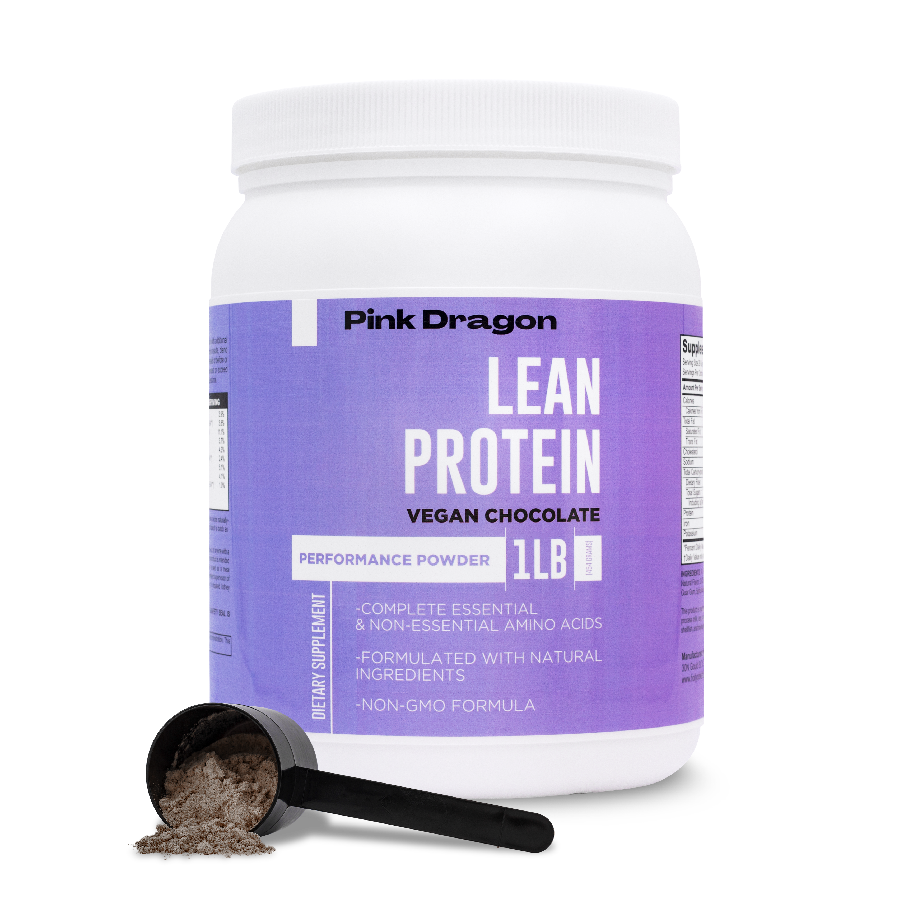 #10085 VEGAN PROTEIN CHOC 1lb_AngleD